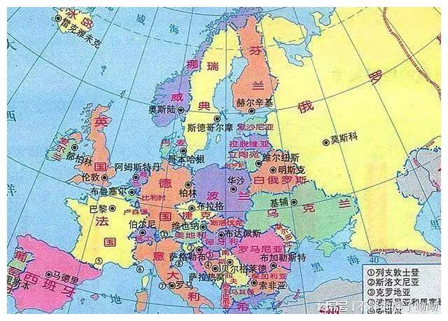 欧洲有哪些国家，欧洲45个国家名称